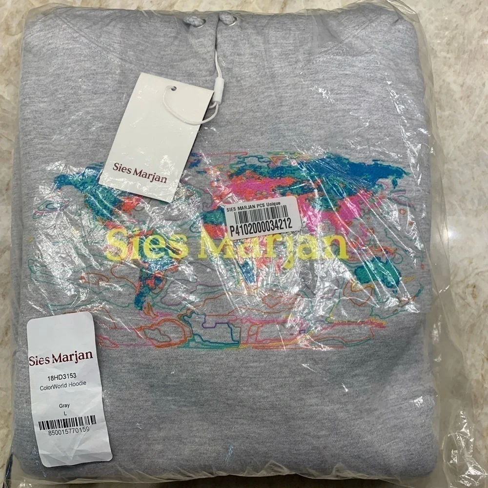 Sies Marjan Grey Amo Edition Logo Colorworld Hoodie: UNISEX - Picture 3 of 12